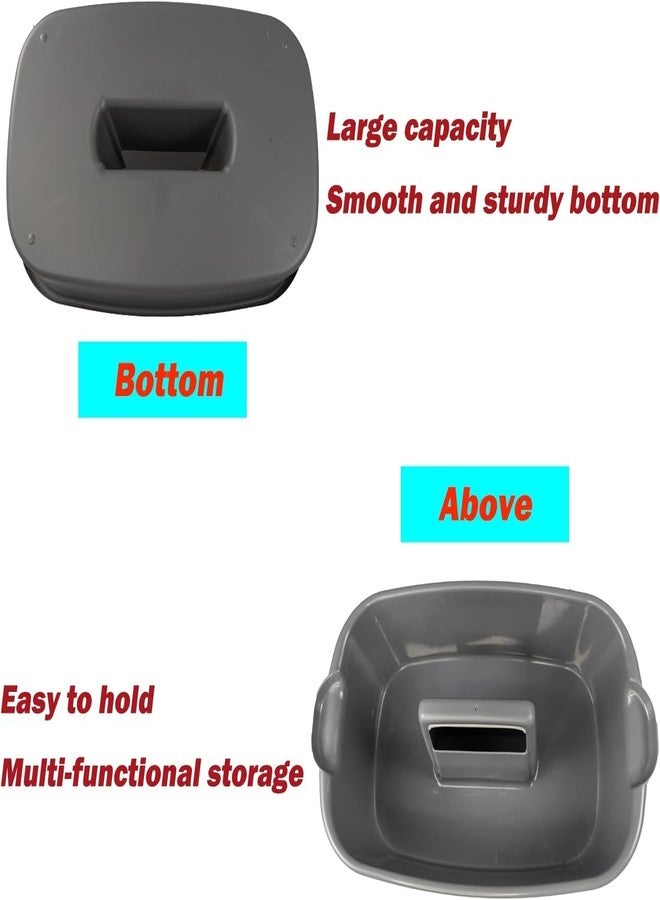 Jumix Stackable Cleaning Caddy Organizer with Handle,Dailychic Large Portable Cleaning Supply Tool,Cleaning Storage Bucket for Bathroom, Bedroom, Kitchen, College Dorm, Under Sink, Garden - Image 4
